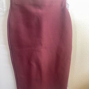 Chocolate Brand Maroon Pencil Skirt